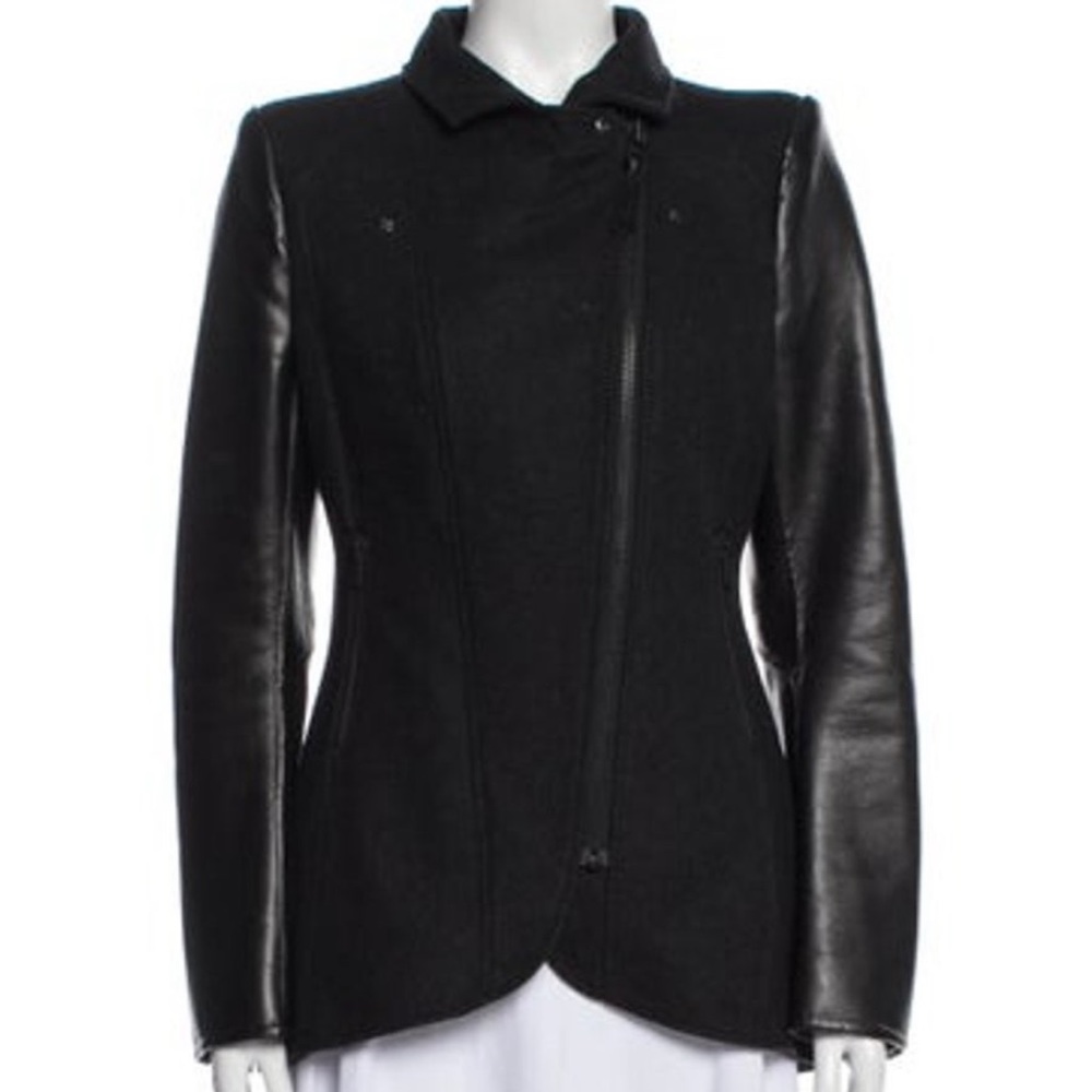 Mackage women's leather and wool jacket